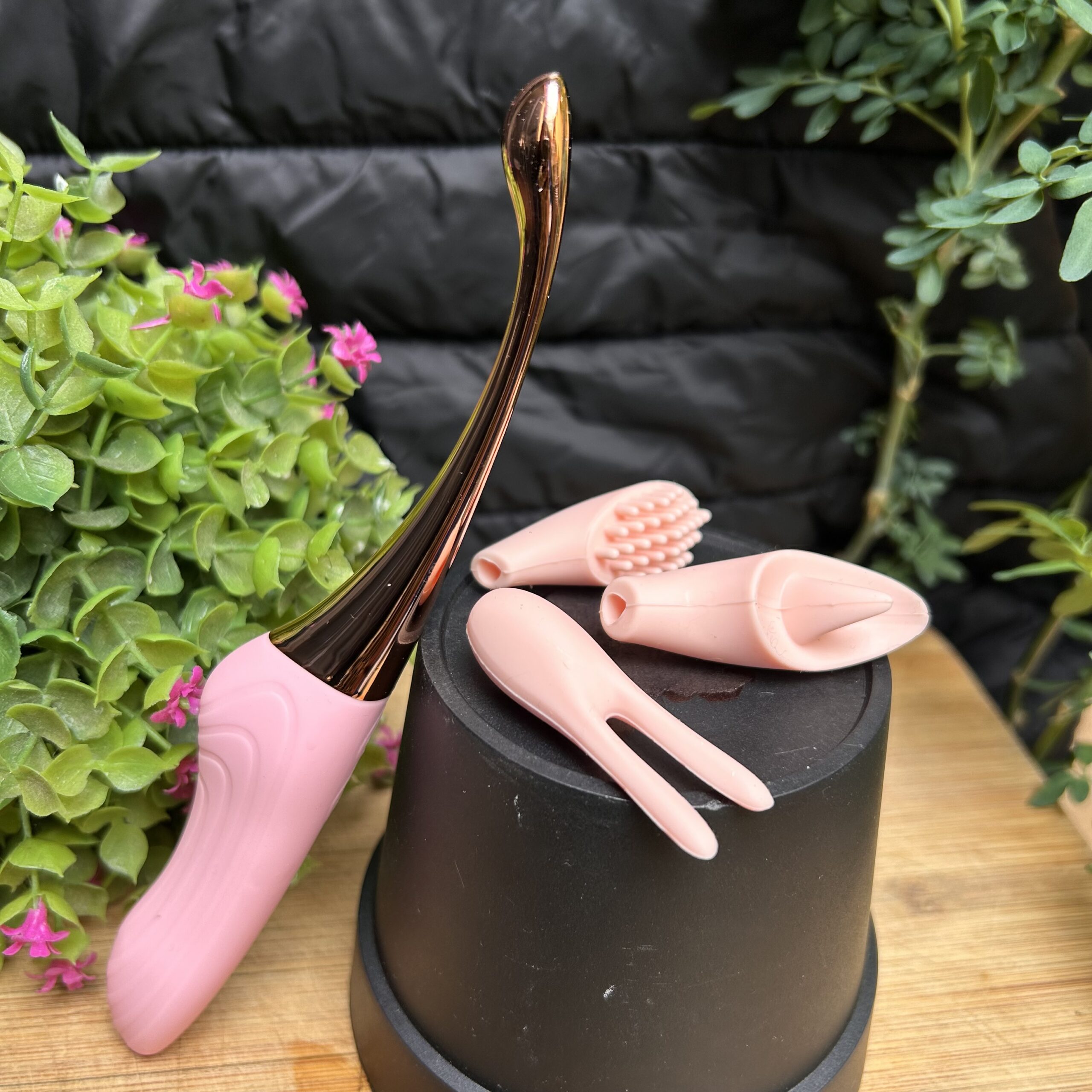 Jeff (vibrador con puntas intercambiables)