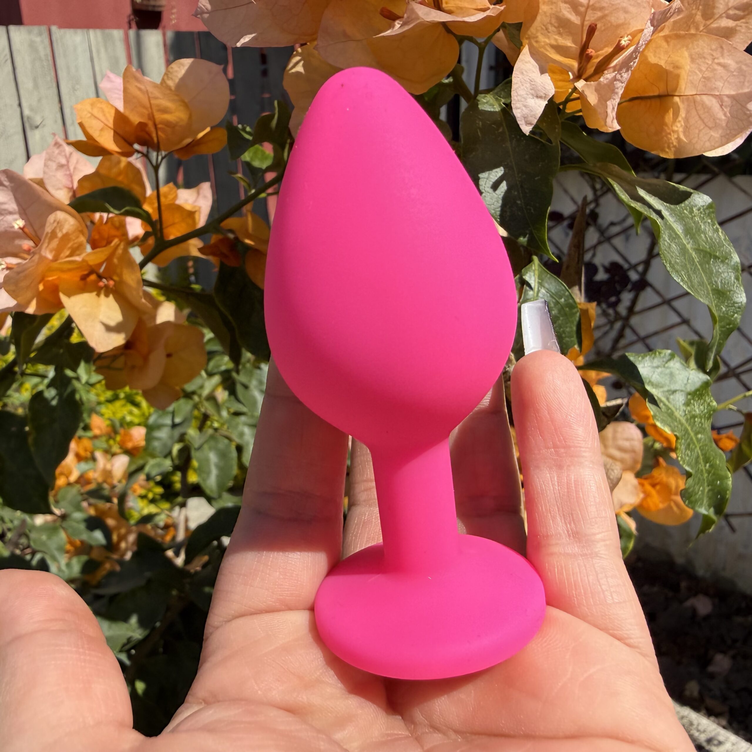 Plug anal con perla talla M